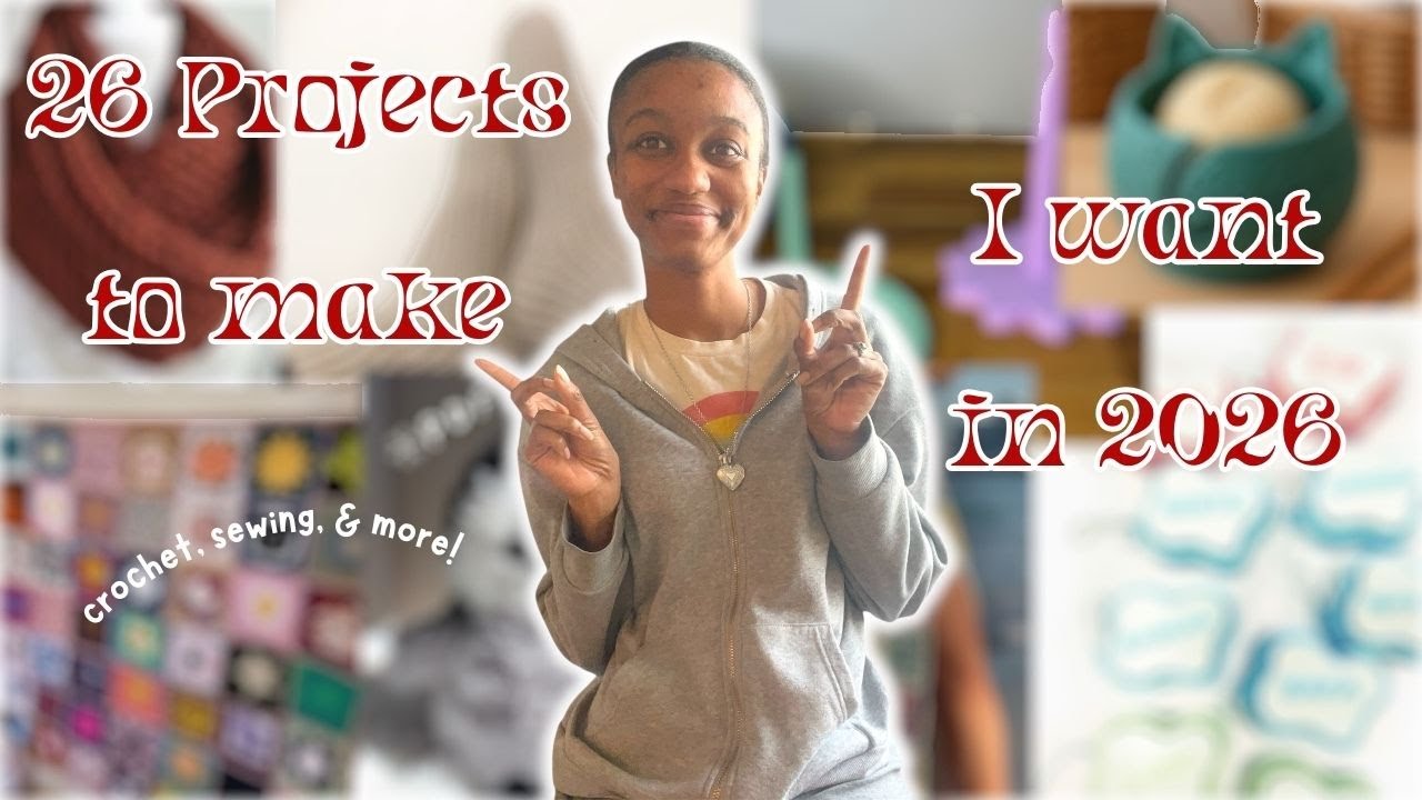 26 Projects I Want to Make in 2026 | Small Business & Personal Projects 🧶🪡🧵
