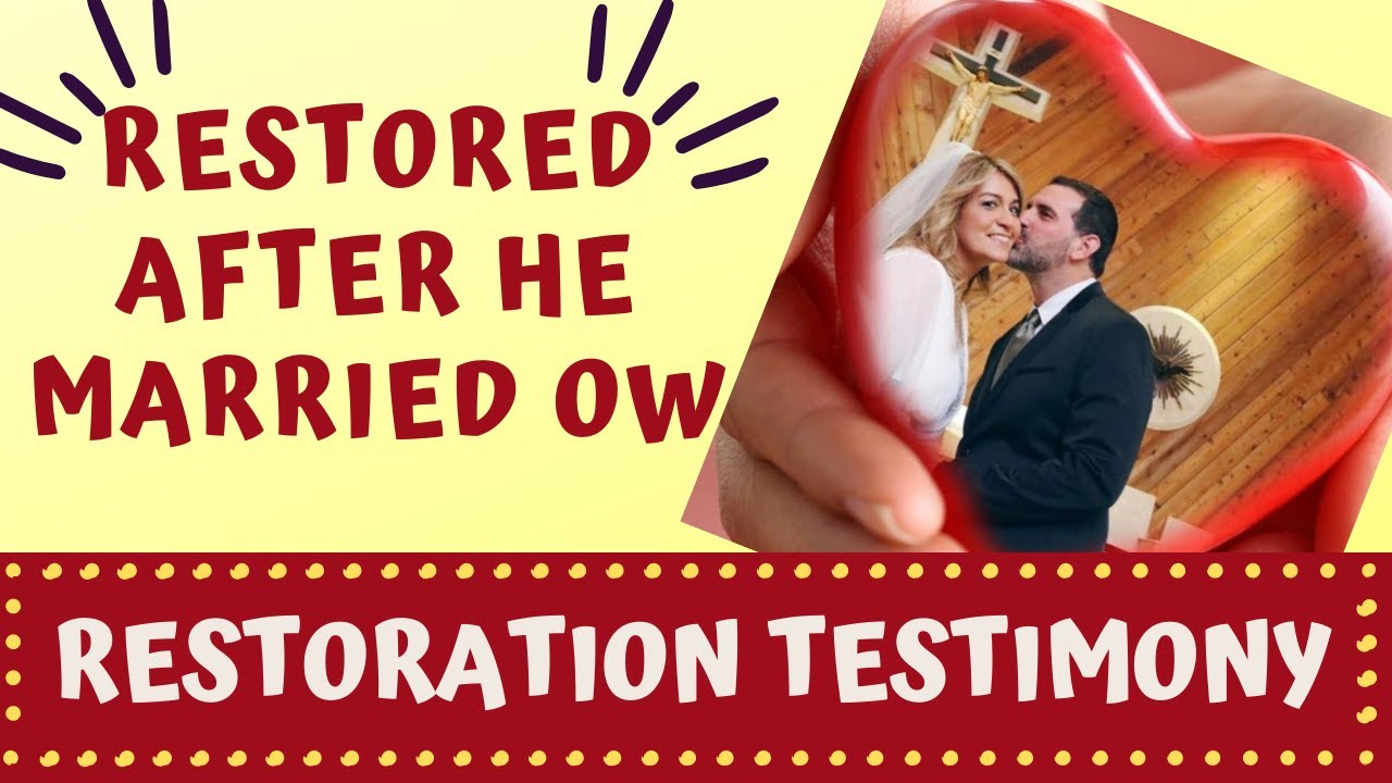 Restored AFTER Husband Married OW-Marriage Restoration  Testimony-Restored Marriage