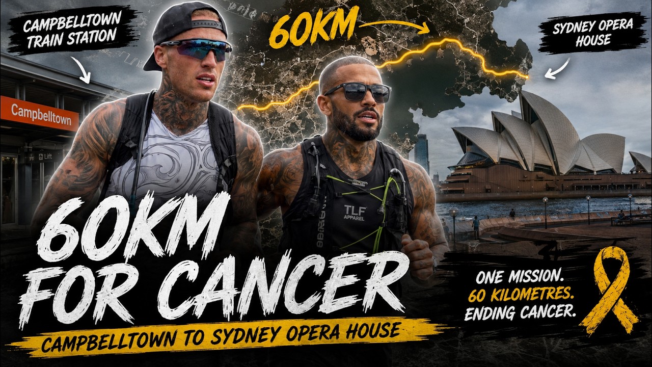 WE RAN FROM CAMPBELTOWN STATION TO THE OPERA HOUSE FOR CANCER! ($2000 RAISED)