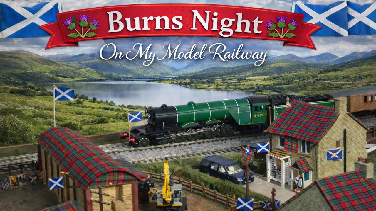 Burns Night Comes to Life on My Model Railway! #trainspotting #ModelRailway #Scotland #burnsnight 