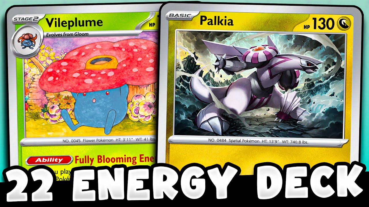 This 22 Energy Palkia Deck is WILD with Vileplume!