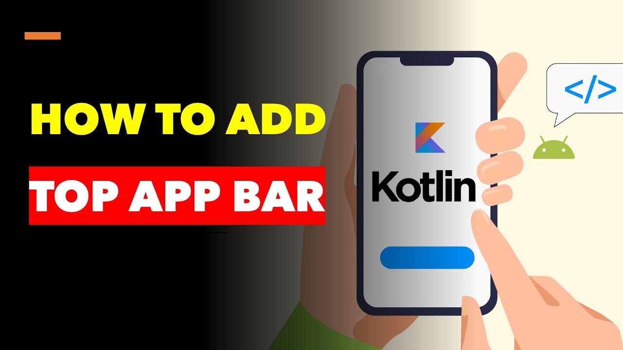 Creating Top App Bar in Kotlin / Android #android #kotlinprogramming