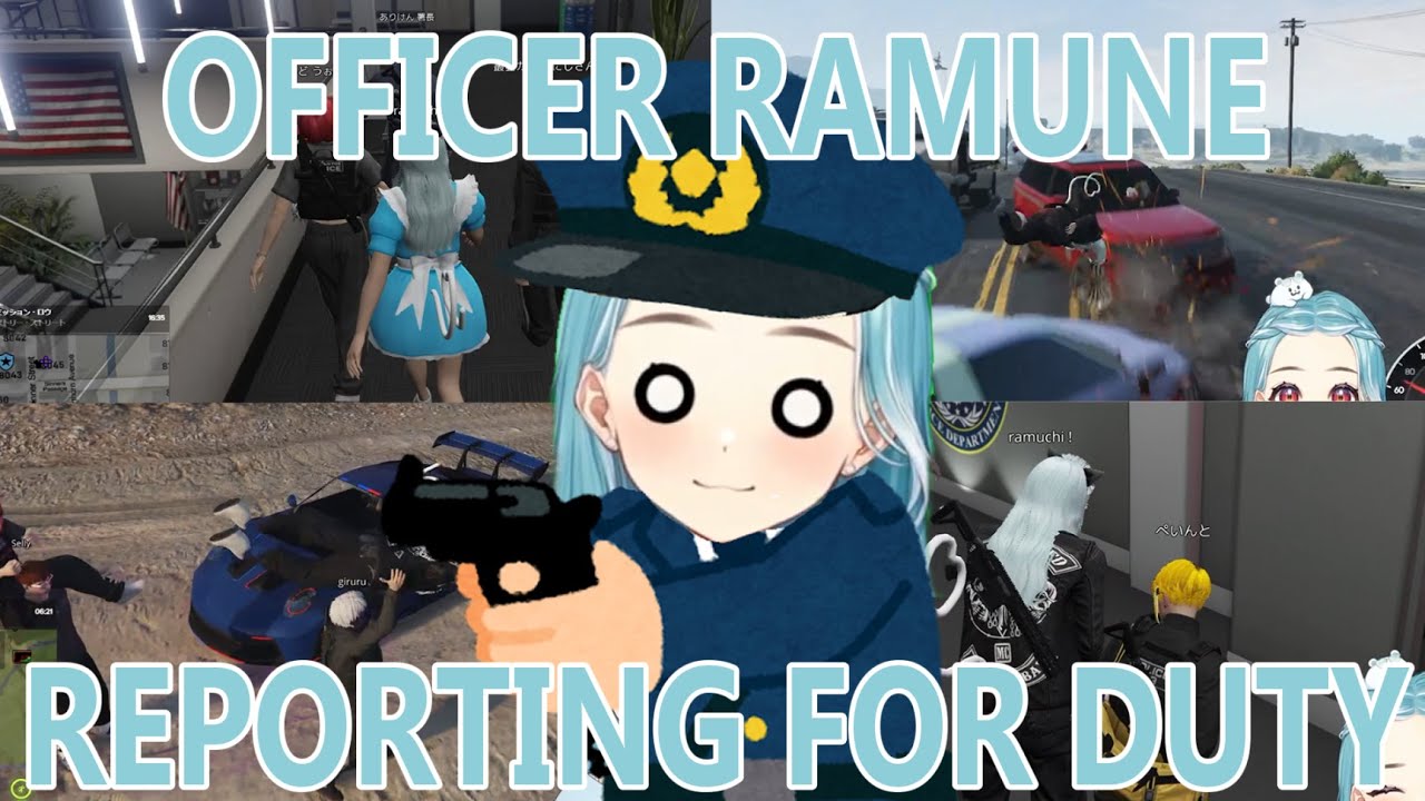Shiranami Ramune's first day with the Police Force [ENG SUB] [VSPO!] [MADTOWN]