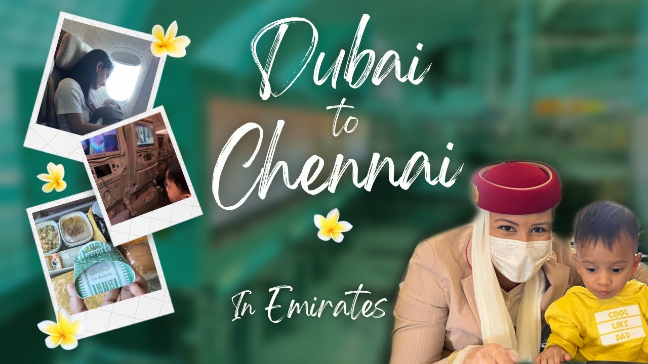 Dubai to chennai in Emirates flight vlog in tamil | flight travel vlog in tamil 
