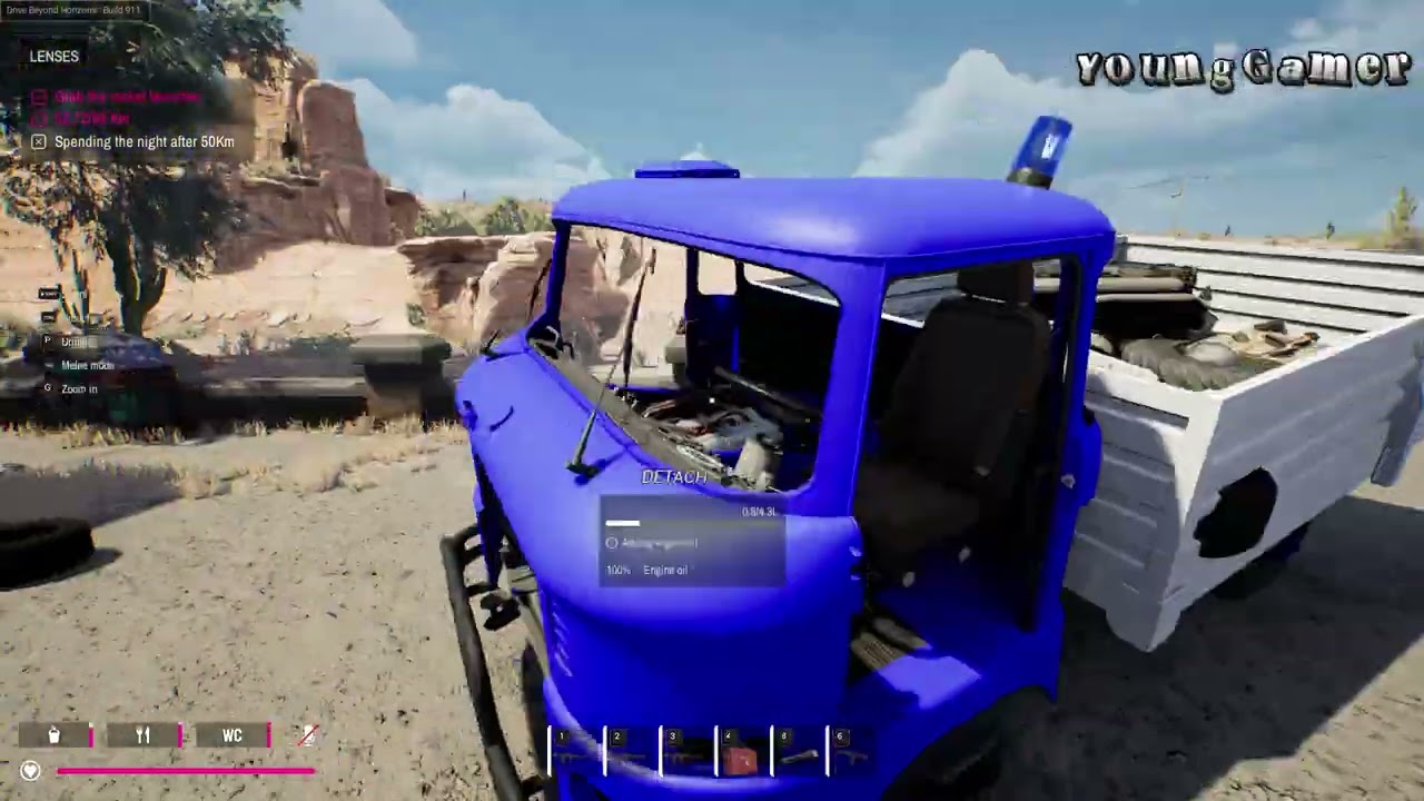 DRIVE BEYOND HORIZONS-I MADE A BIG TRUCK WITH A RACING TURBO ENGINE AND KILL THE ALIENS