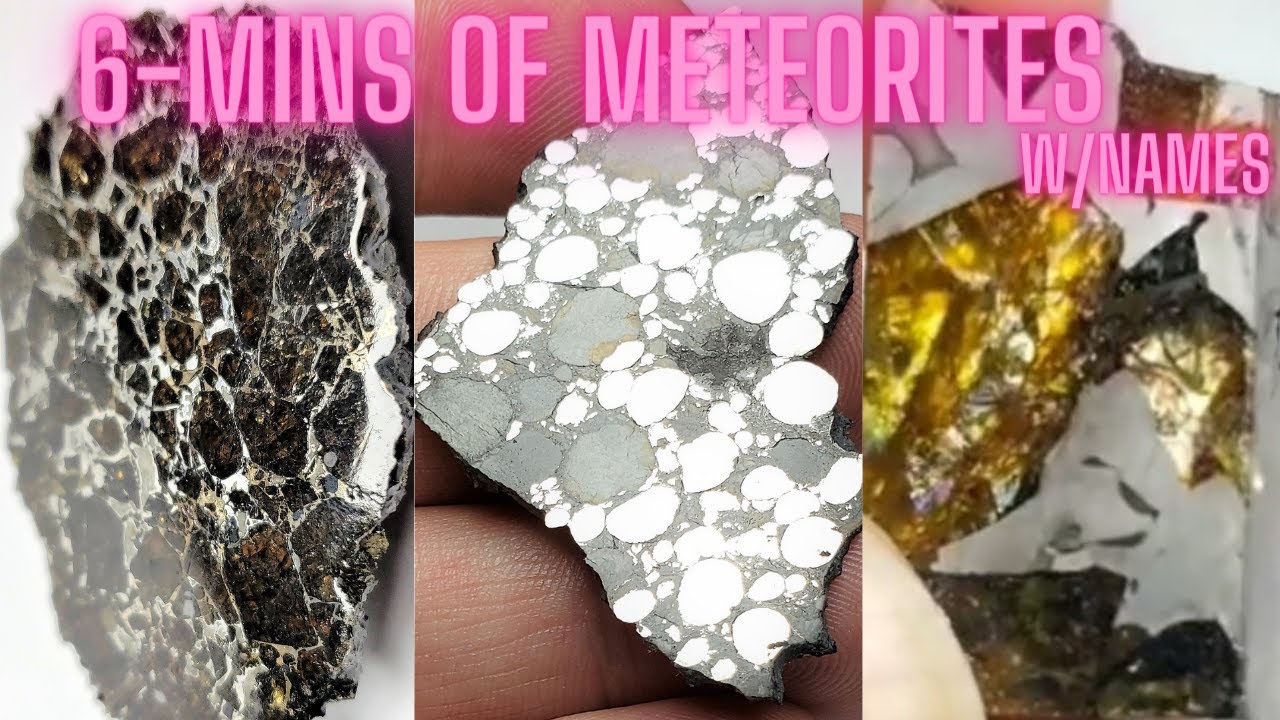 6min Meteorite Showcase: Space Rocks - Lots of Pallasites, Mesosiderites, Chondrites, Bencubbinite