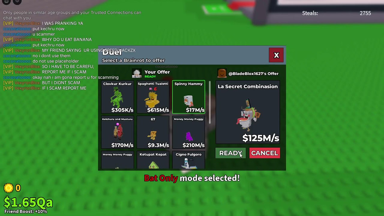 live🔴 trading and dueling with viewer and giveaway #stealabrainrot #roblox