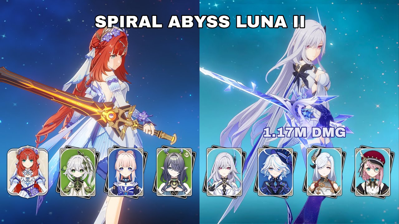 C0 R1 Nilou Lunar Bloom & C0 R1 Skirk Hypercarry | Spiral Abyss 5.8