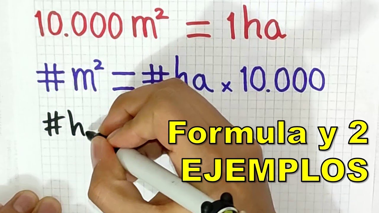 Como convertir HECTAREAS a METROS CUADRADOS 📏 ha a m2