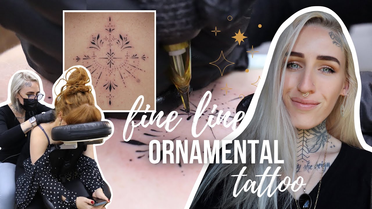 DO A TATTOO WITH ME - Fine line ornamental flash piece - SheKnows Ink