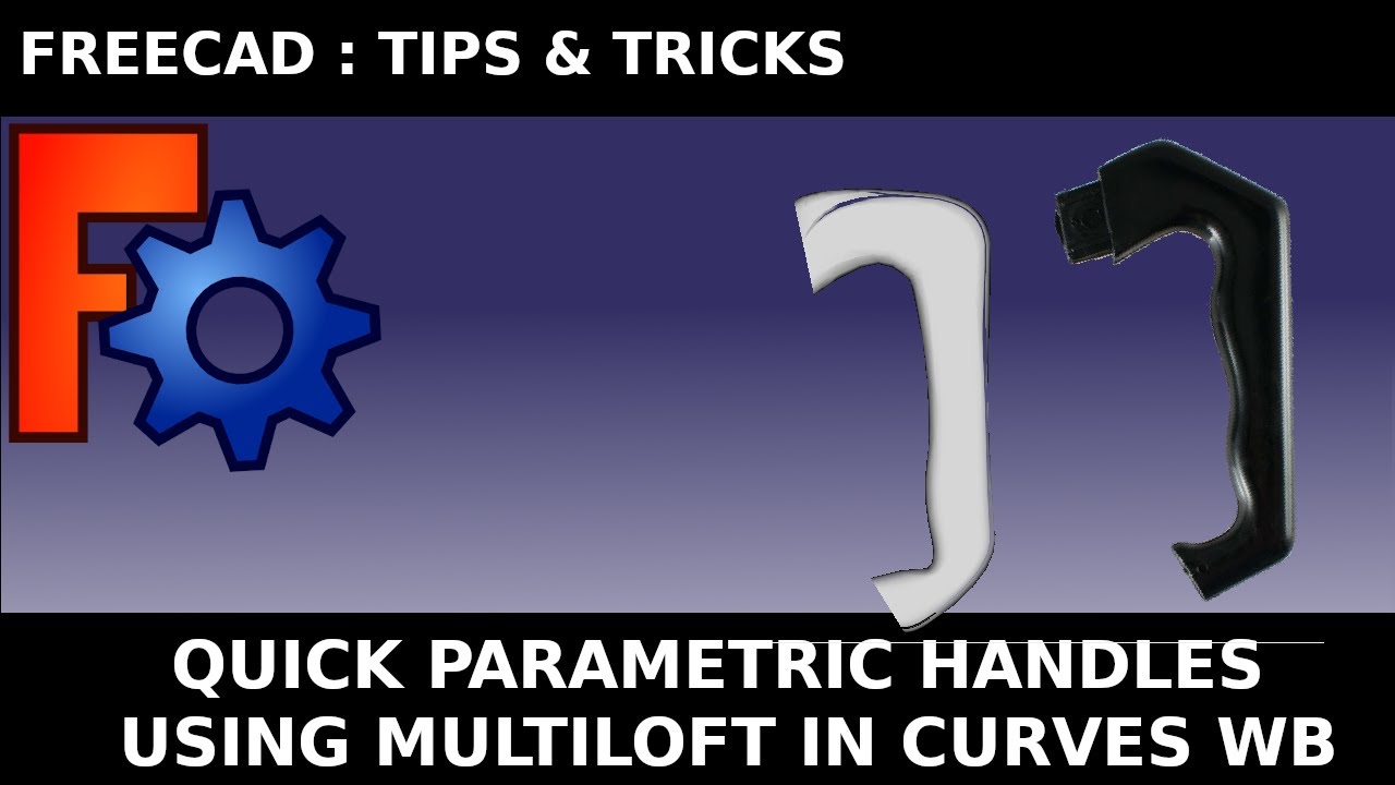 FreeCAD: Быстрая параметрическая ручка для кофейника Moka в верстаке Curves из фотографии для 3D-...