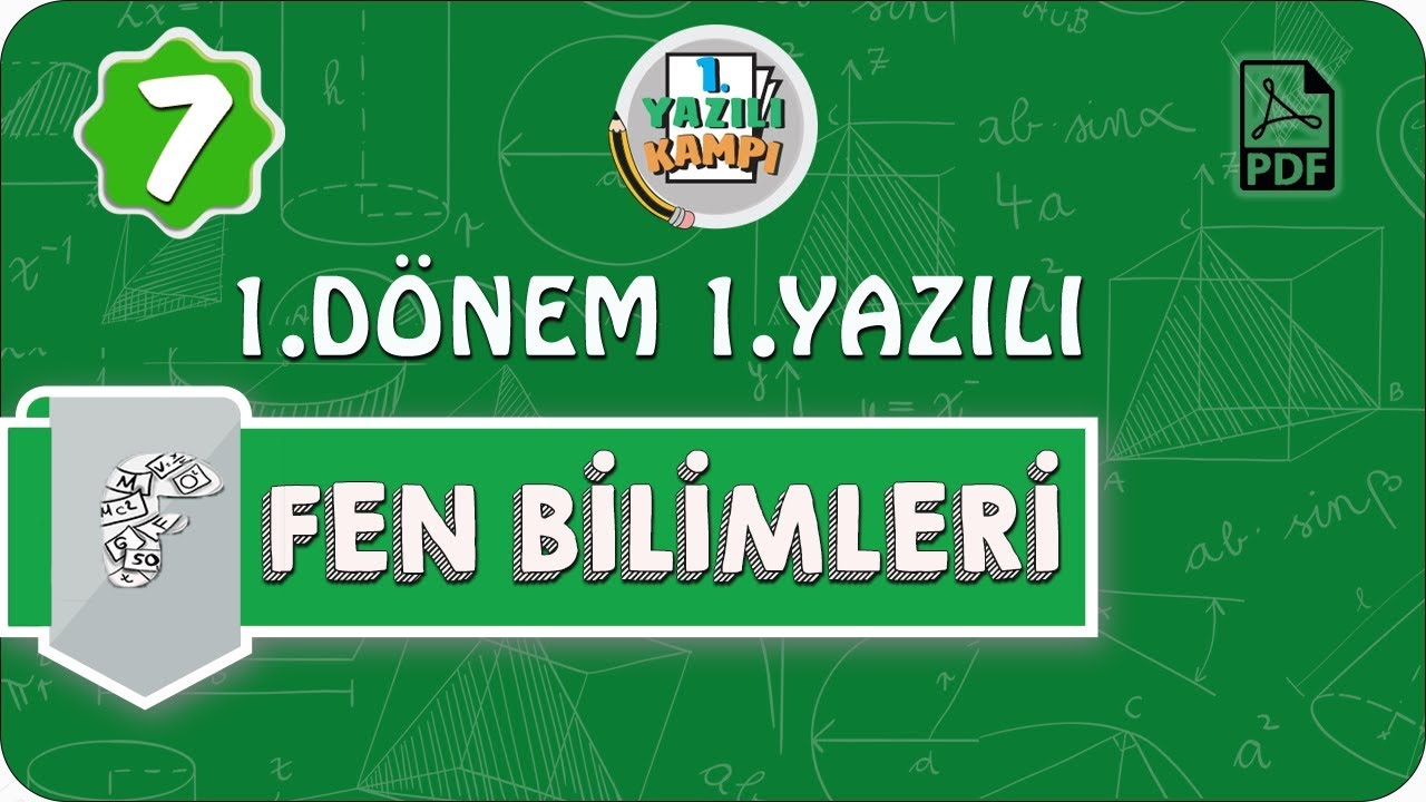 7. Sınıf Fen Bilimleri | 1. Dönem 1. Yazılı Hazırlık