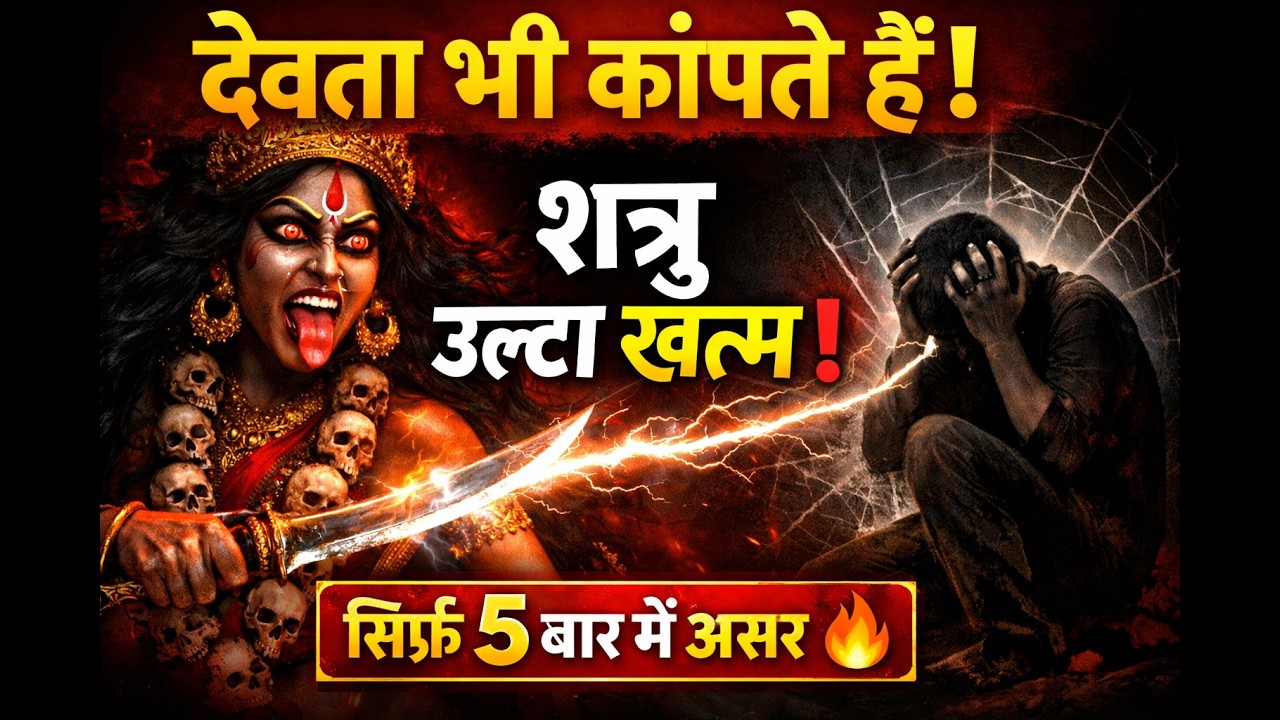 देवता भी काँपते हैं माँ काली उग्र दंड कवच से❗️सिर्फ़ 5 बार में शत्रु खतम 🔥 Kali Siddhi Shatru Nash
