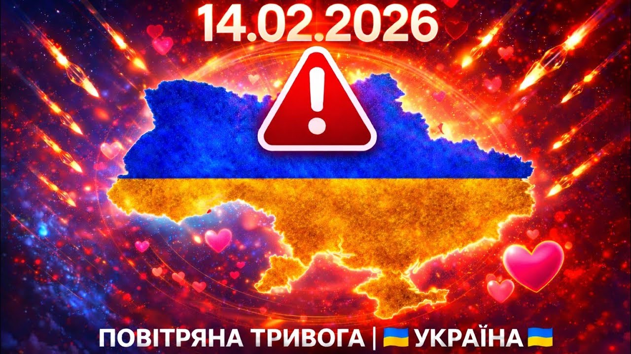 LIVE | Карта повітряних тривог | 14.02.2026 | Мапа – УКРАЇНИ | Ситуація онлайн зараз| Наживо