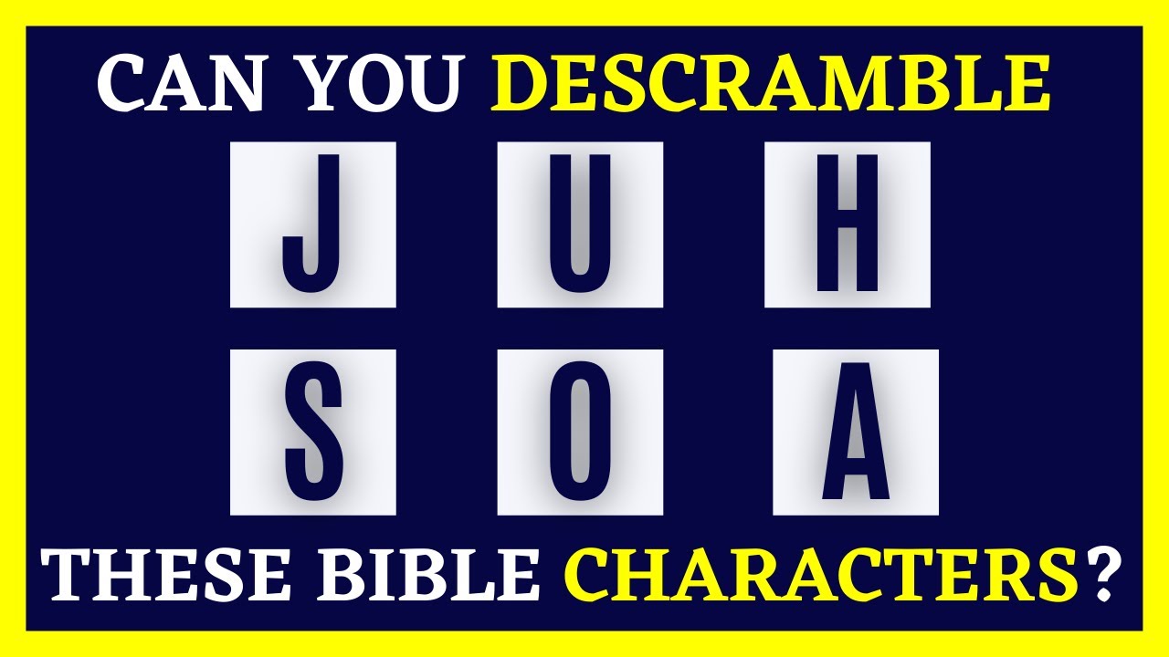 Scrambled Word Puzzle | BIBLICAL CHARACTERS