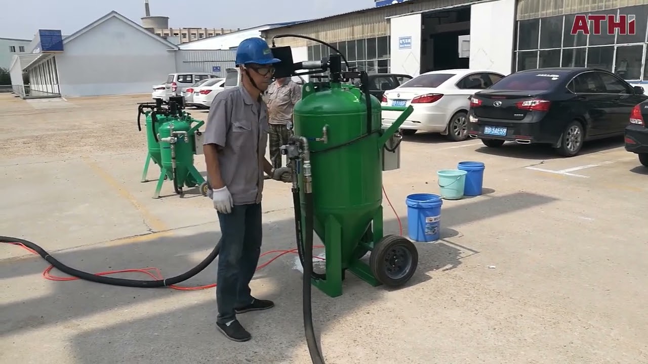 ATHI Dustless blasting operation video