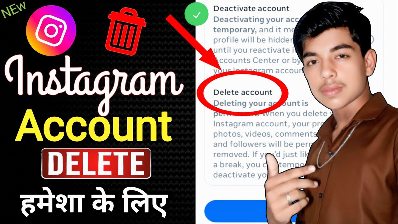 Instagram Account Delete Kaise Kare Permanently | How To Delete Instagram Account 