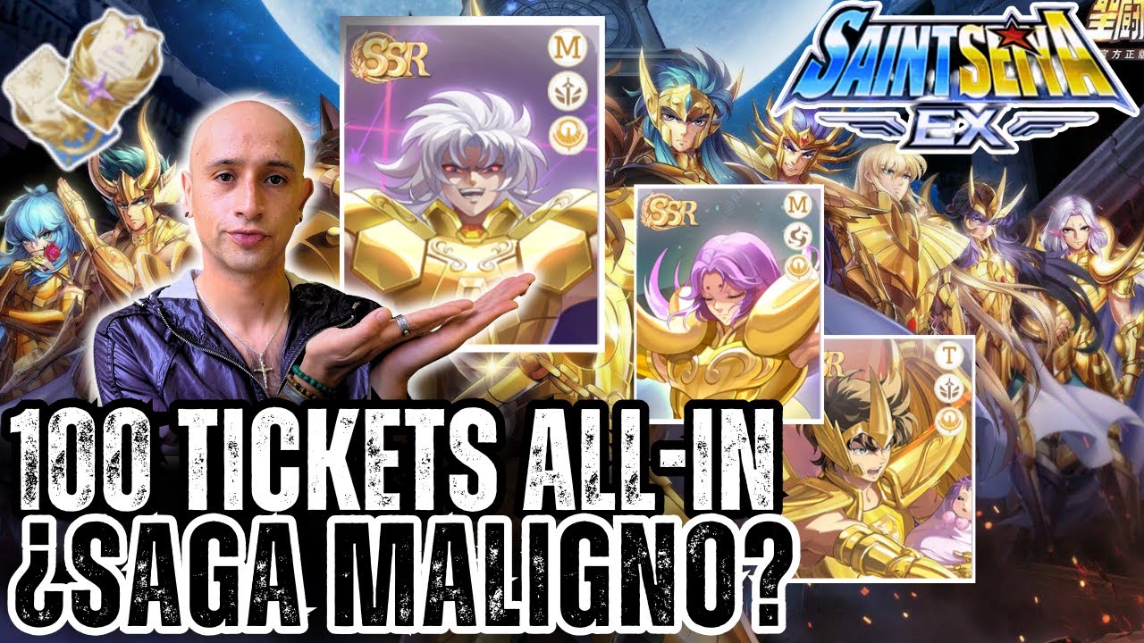 💥INVOCAMOS 100 BOLETOS en SAINT SEIYA EX! ALL-IN por EVIL SAGA & SSR's