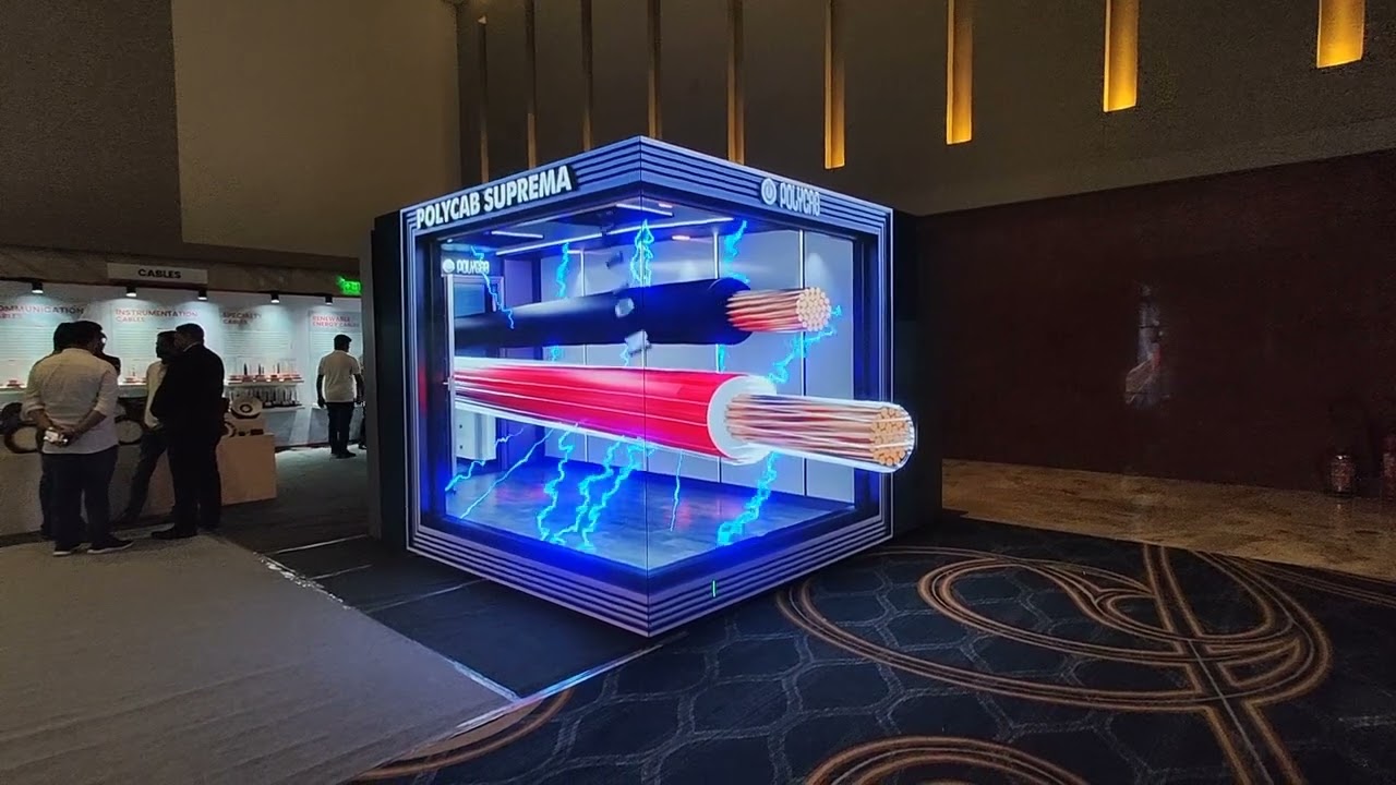 Anamorphic 3D video for polycab
