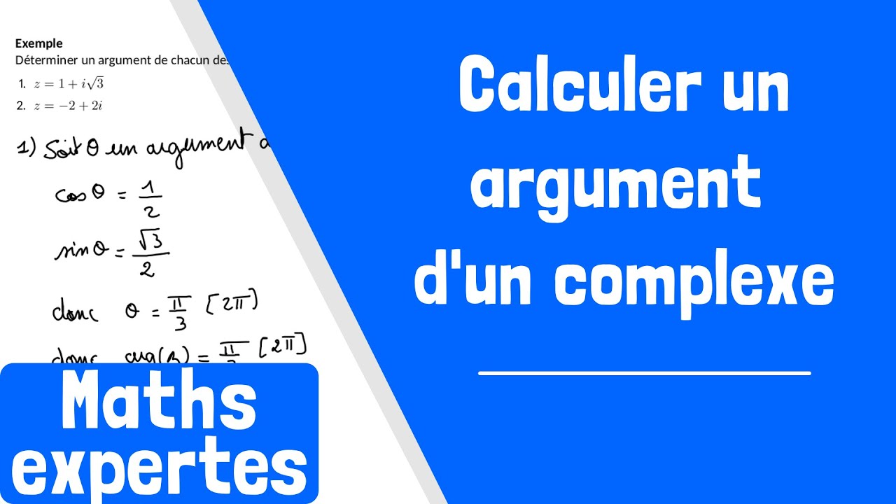 Comment calculer un argument d'un nombre complexe ?