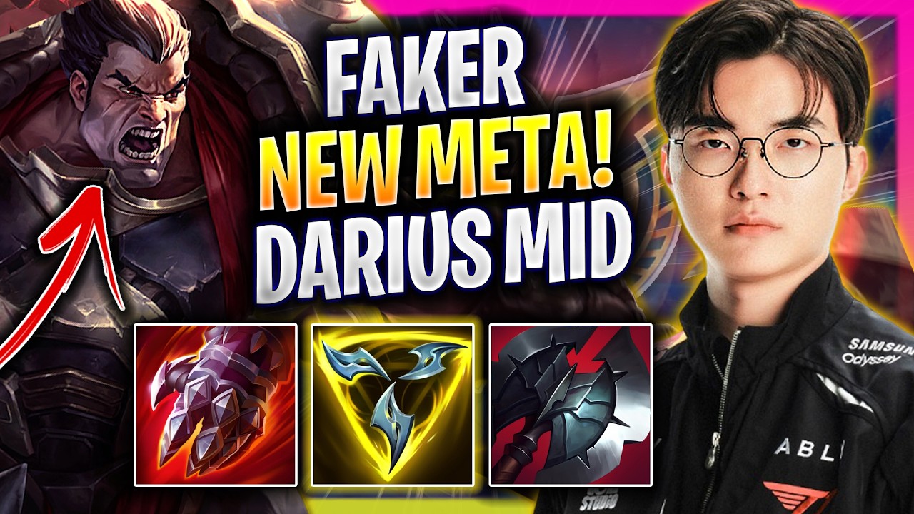 FAKER CRAZY NEW META DARIUS MID! - T1 Faker Plays Darius MID vs Yone! | Season 2026