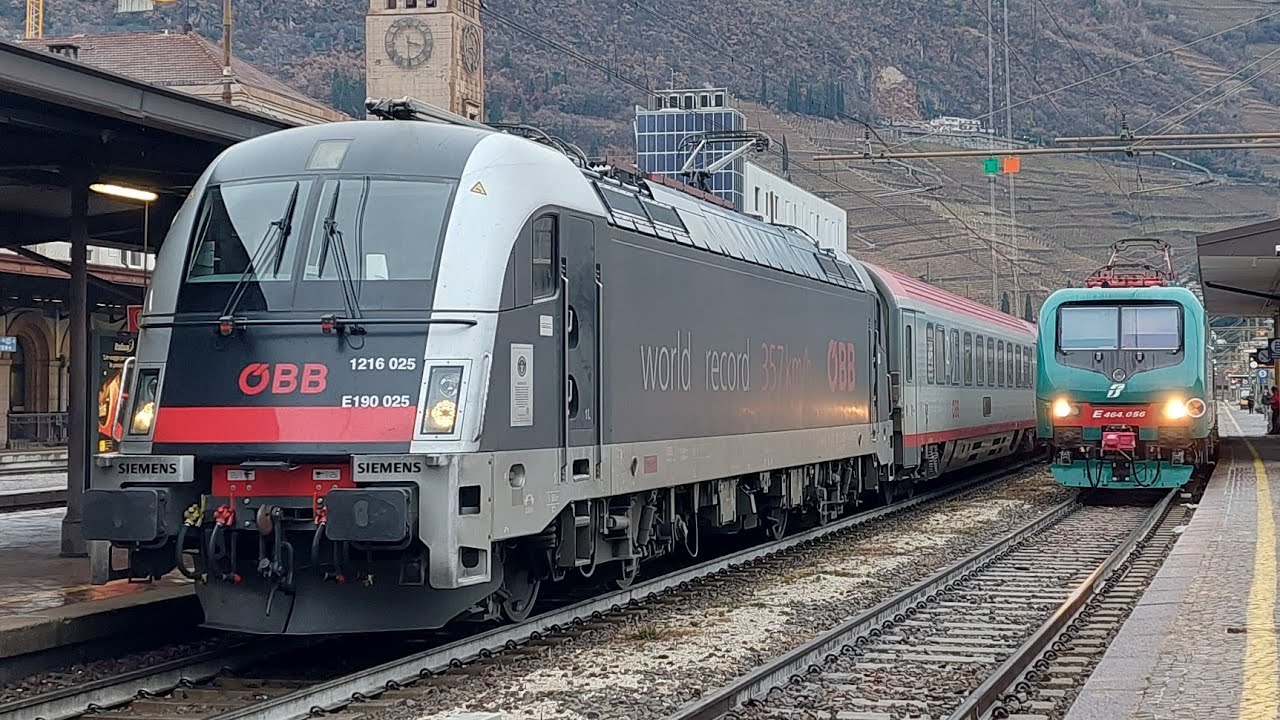 Treni alla stazione di Bolzano!