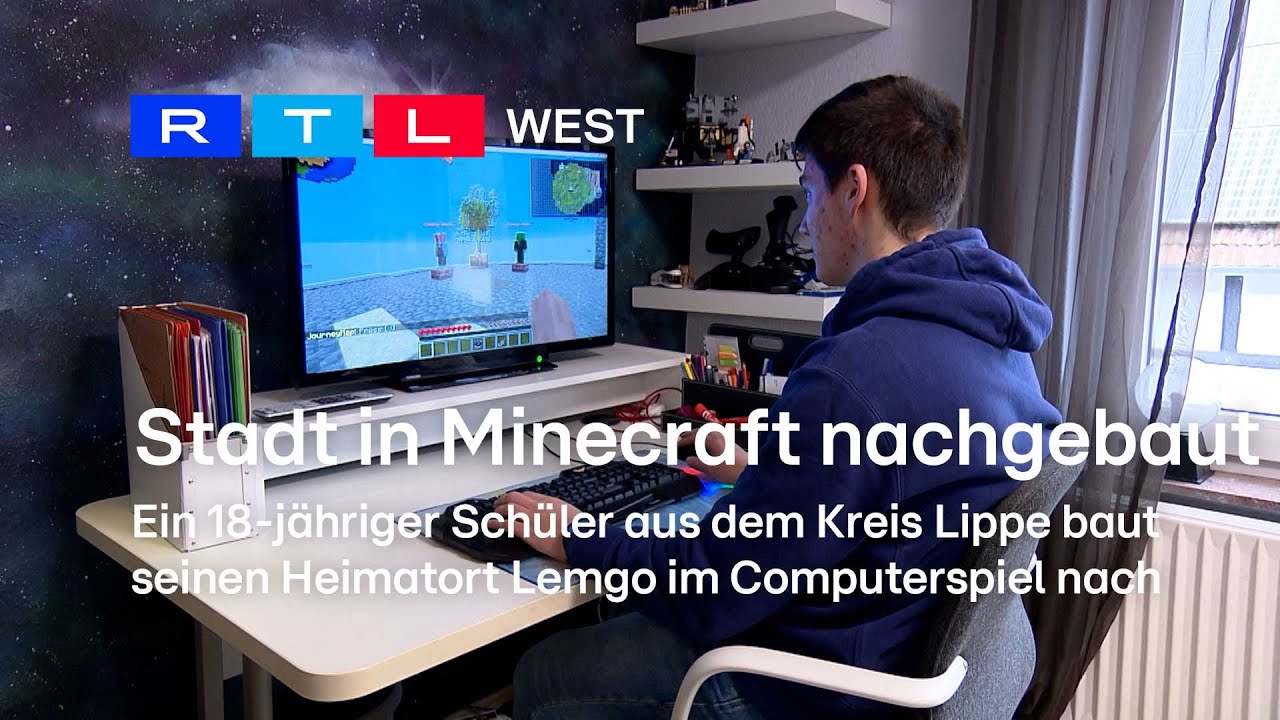 Heimat verpixelt: So sieht Lemgo in Minecraft aus | RTL WEST, 23.02.2024
