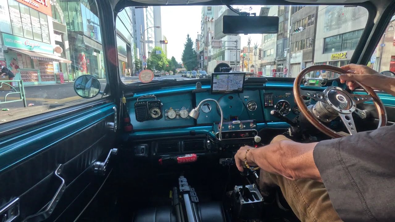 No35 【東京ドライブ動画】南青山・原宿を３速4速でトコトコとのんびりお散歩・ウェーバー✚ストレートカットミニでクラシックミニカフェレーサー・Ⅿorning drive