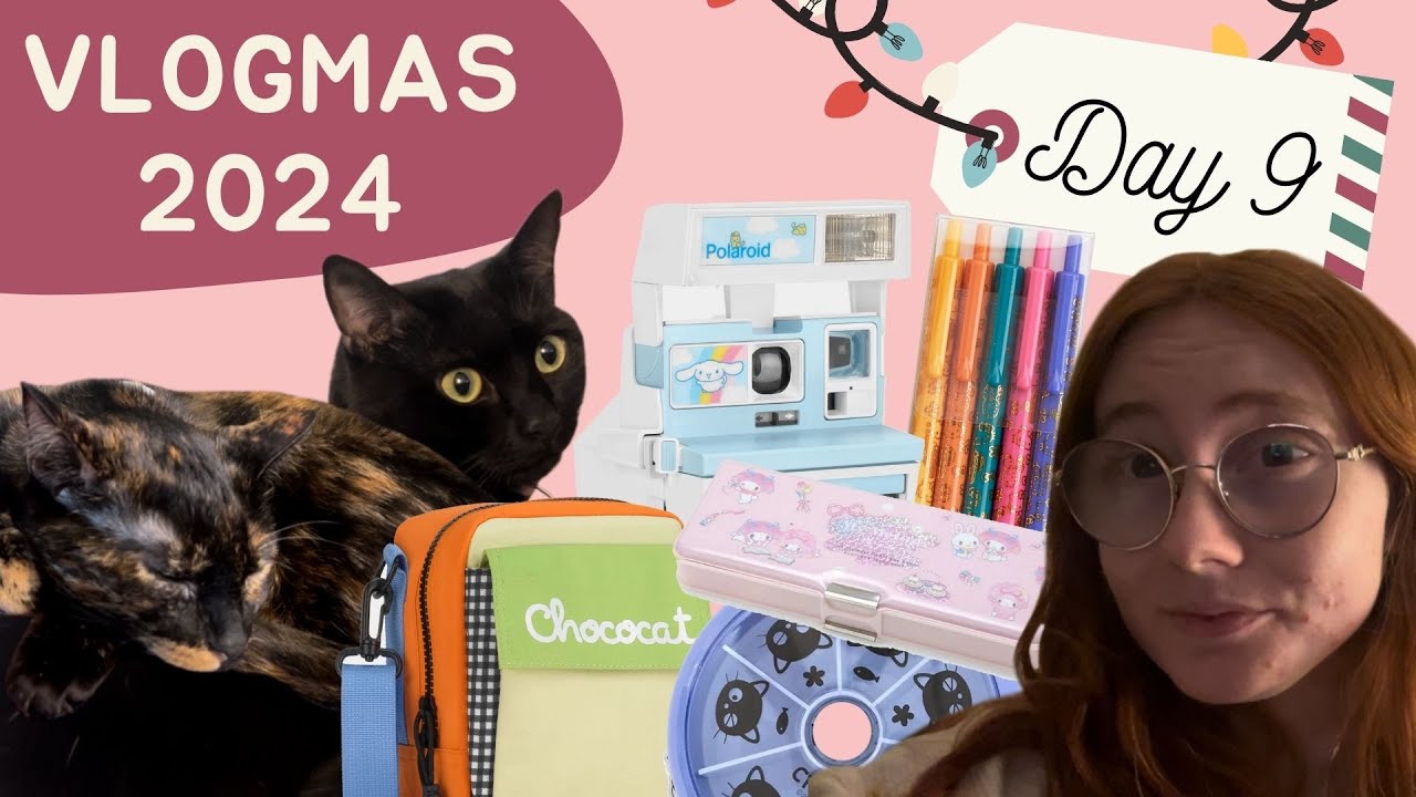 Vlogmas Day 9 - sanrio haul and dunkin run