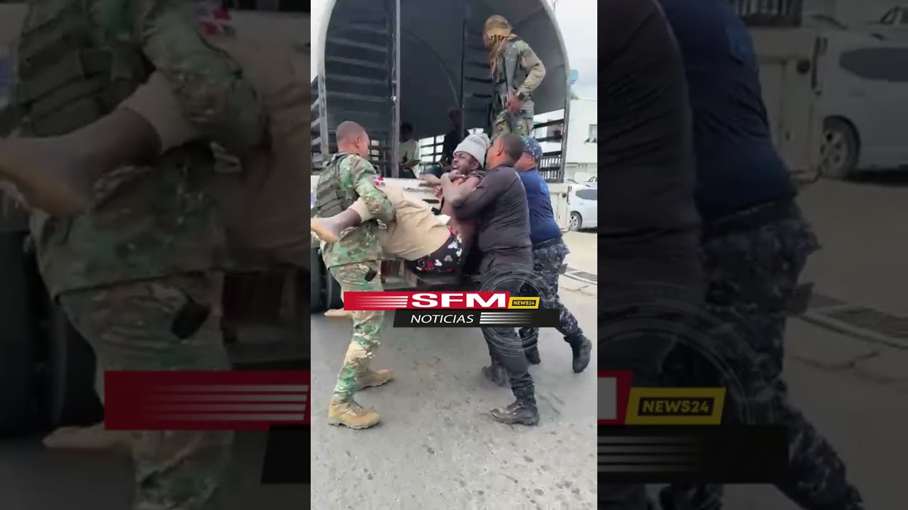 Operativo de la policía nacional y los morenos en San Francisco de Macorís 
