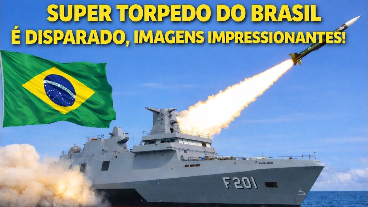 BRASIL REVELA IMAGENS DE SUPER TORPEDO SENDO DISPARADO DE NOVA FRAGATA! 