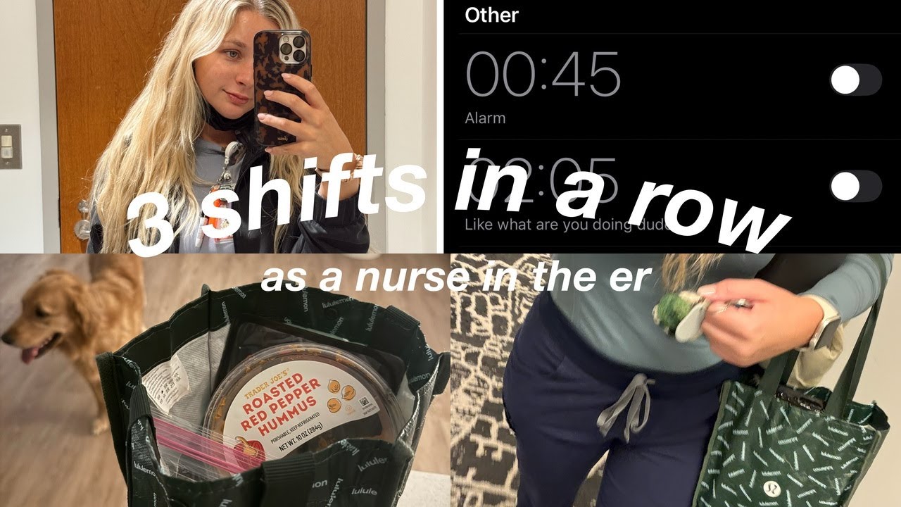 WORK WEEK IN MY LIFE/ ER DAY SHIFT RN/ WHAT TO EAT/ ROUTINE