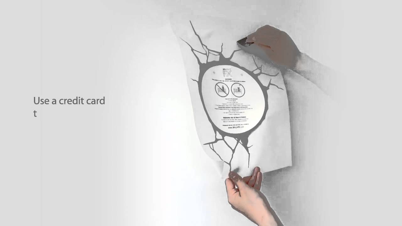 Star Wars 3D Light FX Crack Sticker Installation