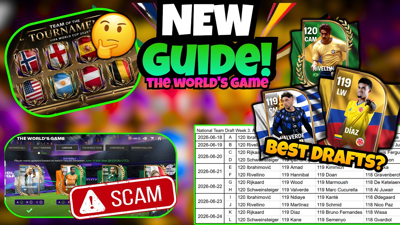 Best Drafts To Open? Updated F2p Guide for The World's Game in FC Mobile 26!