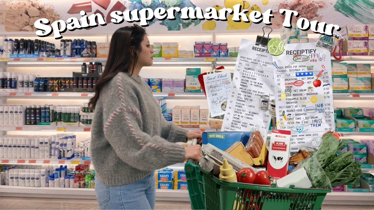 Let’s go grocery shopping in Spain 🛒🍓نكتاشفو السوبرماركت في إسبانيا 🇪🇸✨Mercadona & TEDi tour 🧃🎀💫