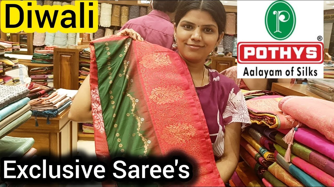 Pothys T-Nagar Diwali 2025 | Semi Silk Saree Haul 💥 Must-See Festive Collection!