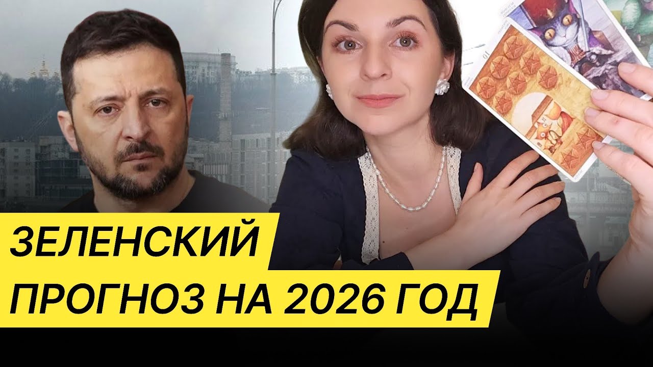 Зеленский: таро прогноз на 2026 год. Вынужденное отступление и новая жизнь