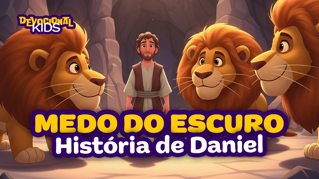 DANIEL NA COVA DOS LEÕES | Como Ensinar Crianças a Orar | História Bíblica Infantil