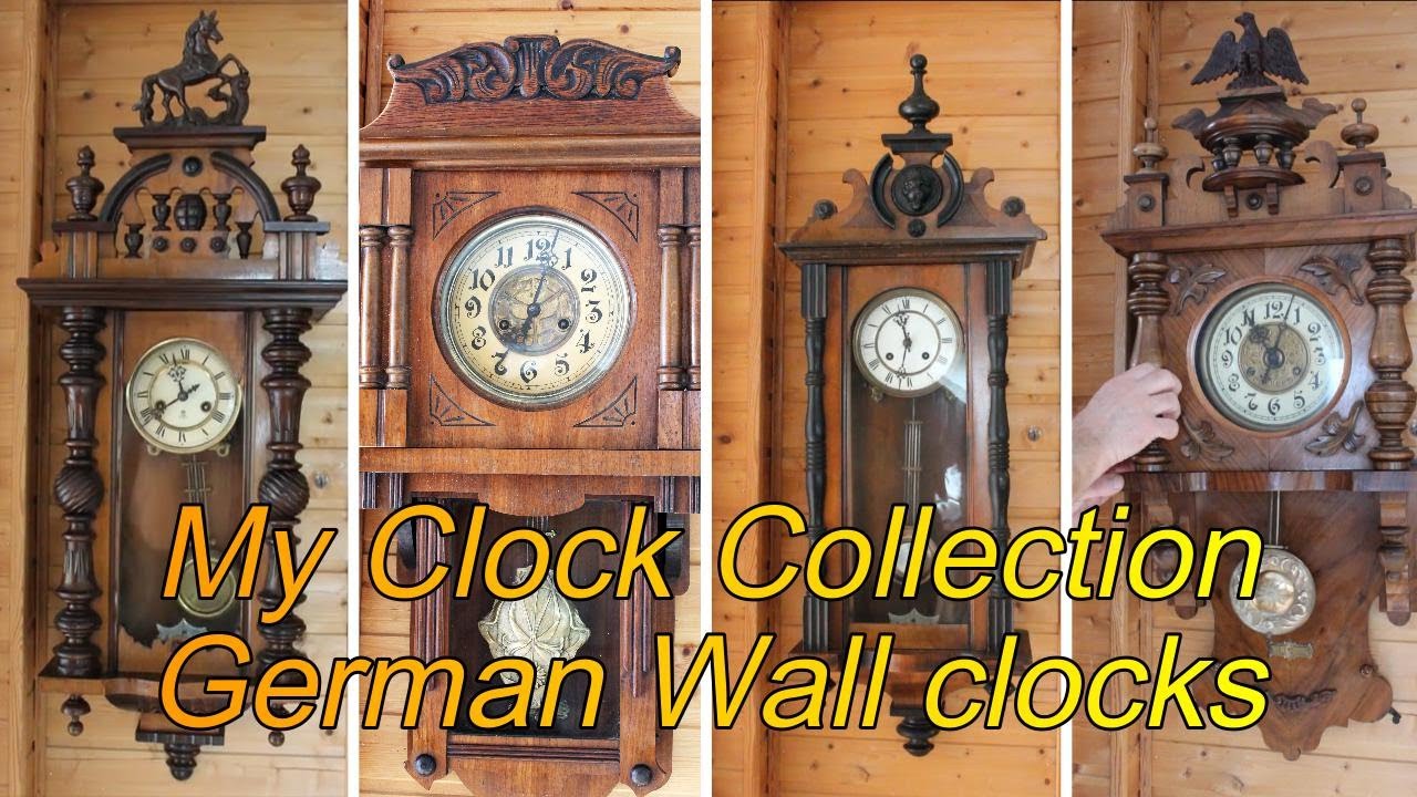 My clock collection German wall clocks