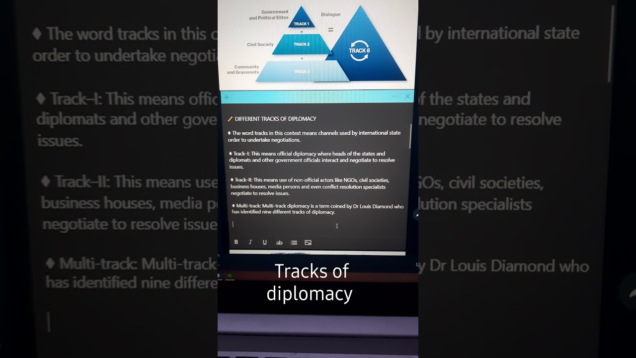 Different tracks of diplomacy #diplomacy #international_relations