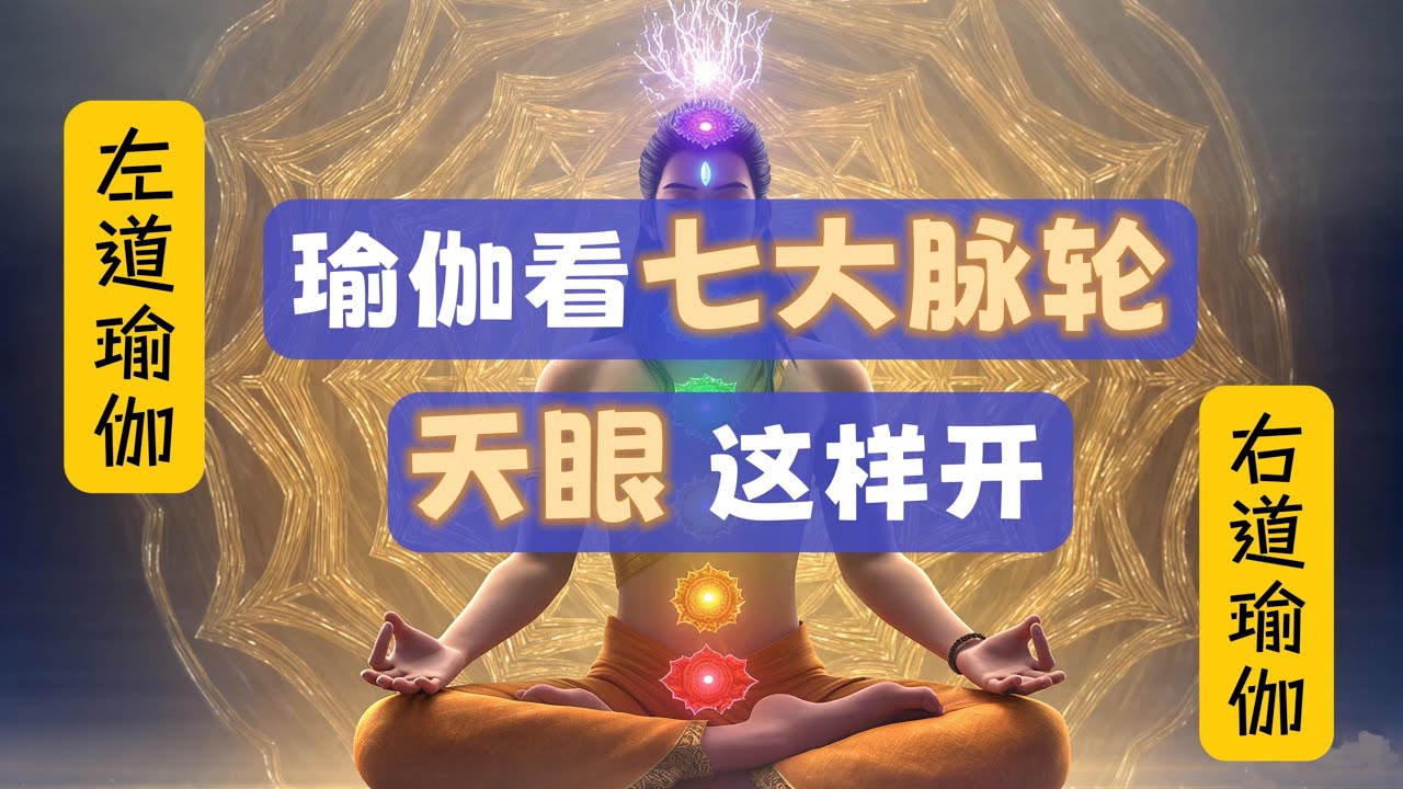 【天眼/第三眼】第三眼究竟有什么功能？如何打开第三眼？左道瑜伽/右道瑜伽。瑜伽怎样看七大脉轮【EP 29】