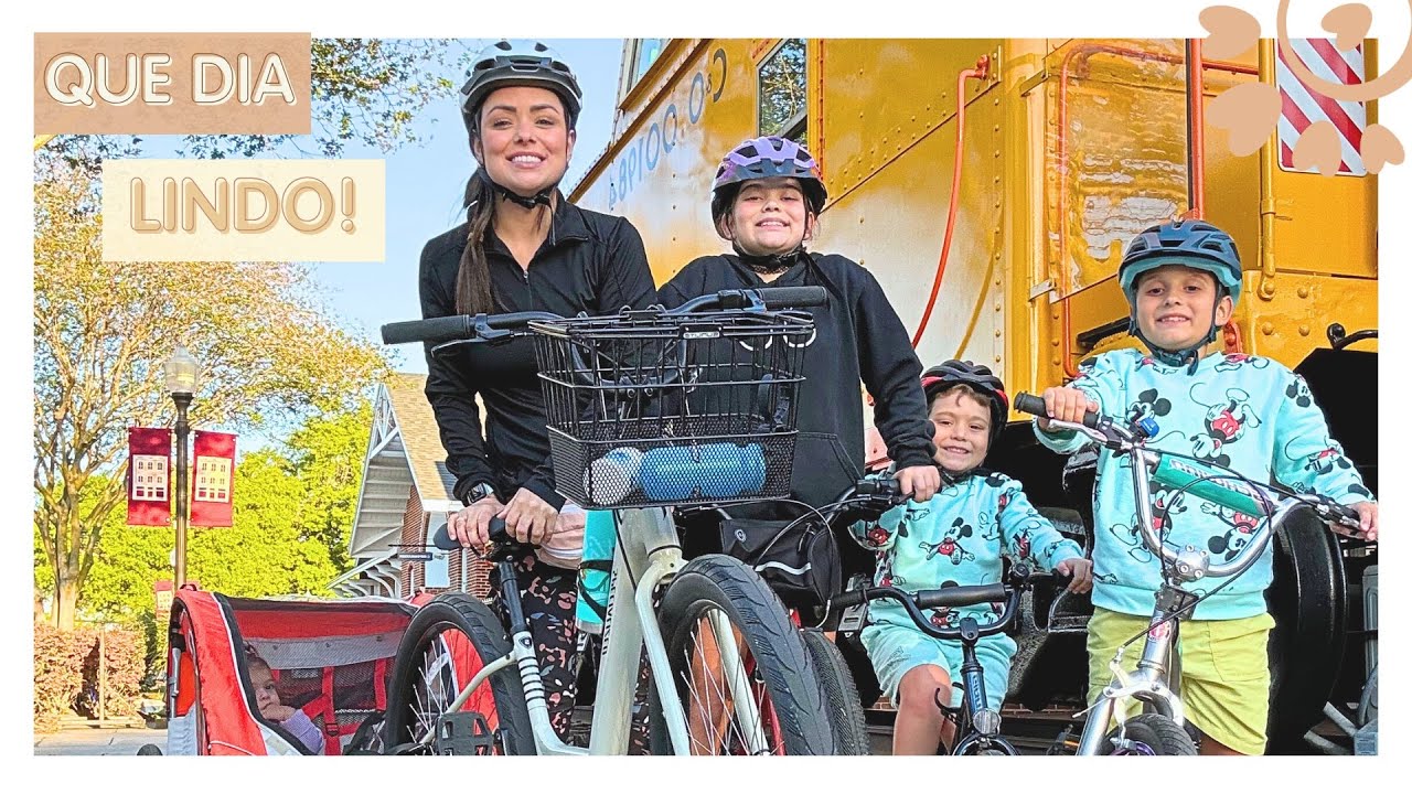 FUI ANDAR DE BICICLETA SOZINHA COM 4 FILHOS - FLÁVIA CALINA