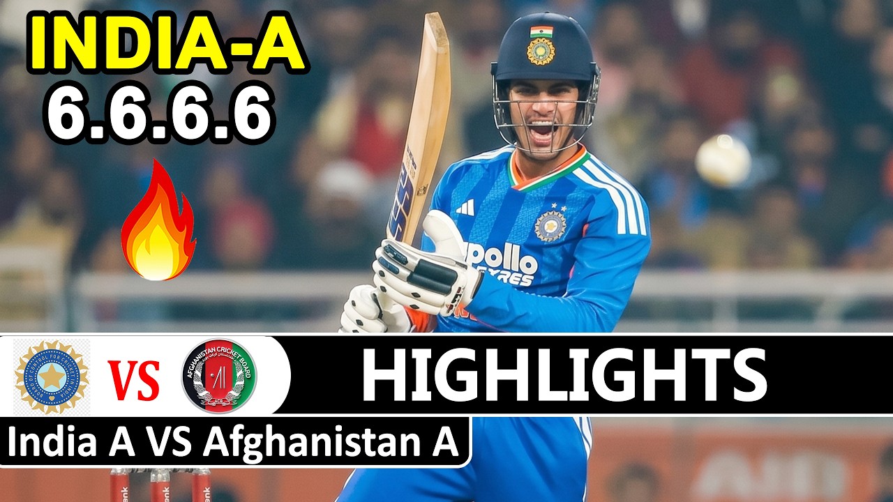 India A vs Afghanistan A Highlights Tri Nation A Series in Sri Lanka 2026 | Ind Vs Afg