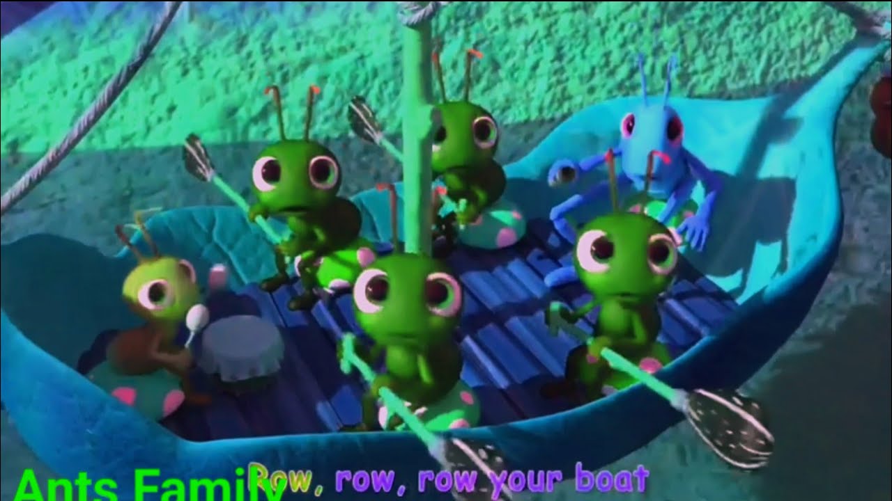 The Happy Ants Rowing A Boat/Family Ride/Happy Effects 