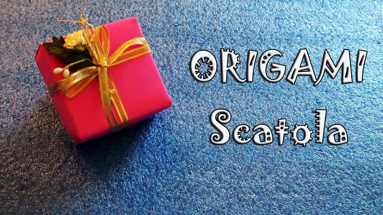 Origami, tutorial scatola per regali e bomboniere fai da te - gift box