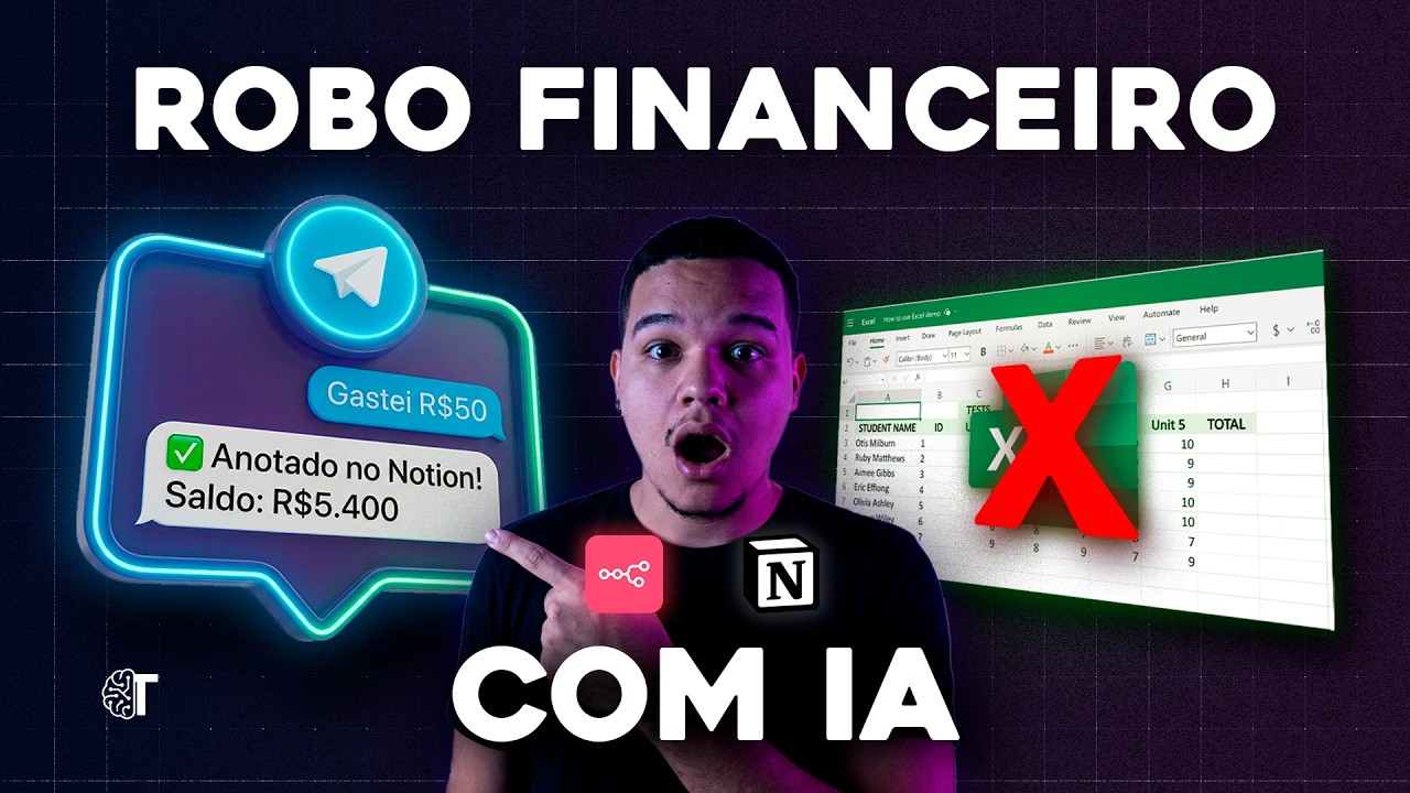 Criei uma IA que gerencia meu dinheiro pelo Telegram (n8n + Notion) E parei de usar planilhas!