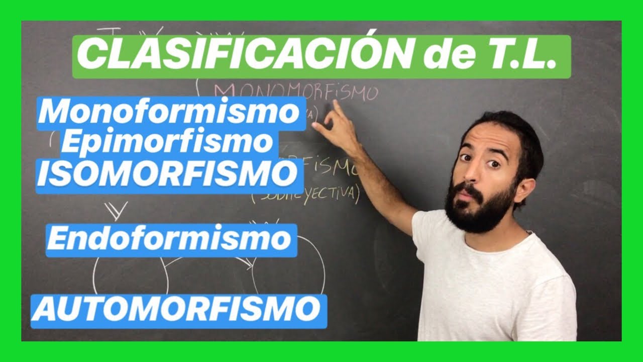 Clasificación de TRANSFORMACIONES LINEALES