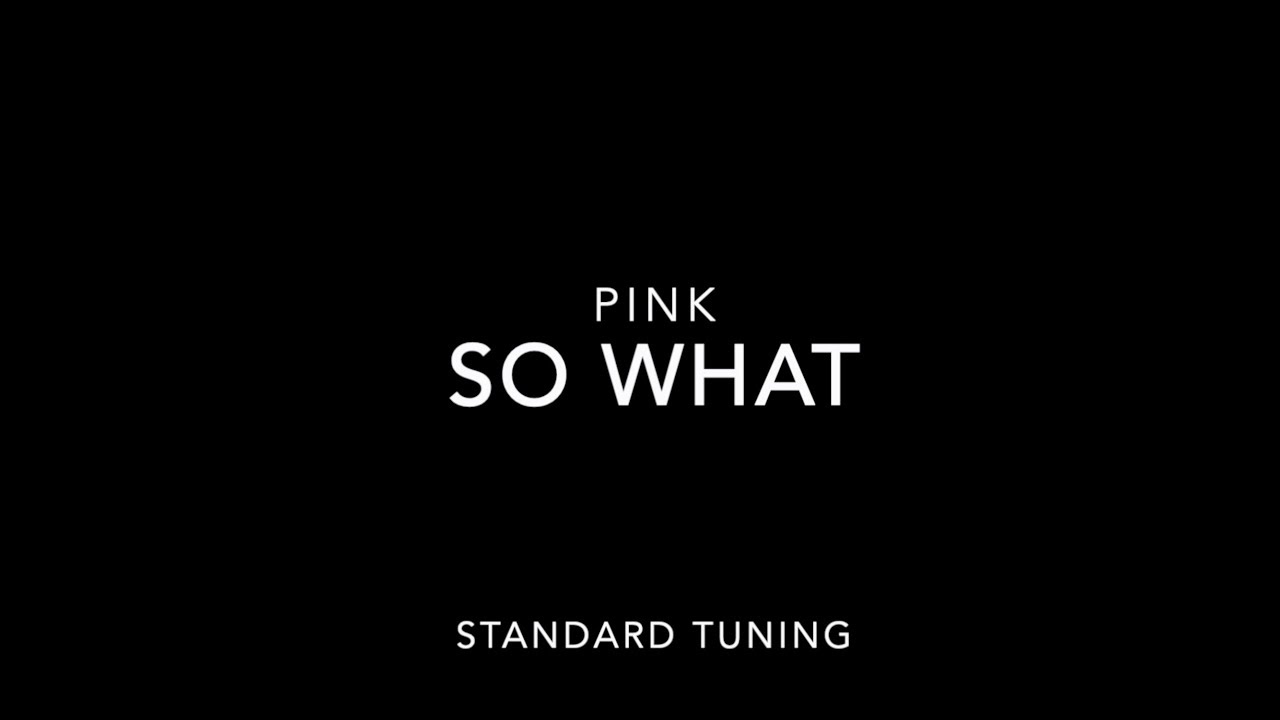 Pink So What Bass Cover and Play Along Tab