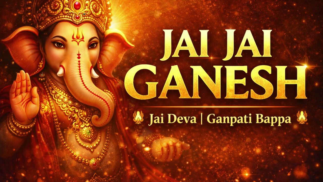 Jai Jai Ganesh Jai Deva | Ganpati Bappa Morya | Peaceful Ganesh Bhajan for Blessings & Positivity