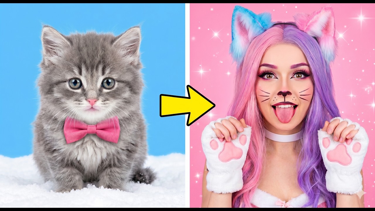 От милой до дикой! Преображение 🐱🔥